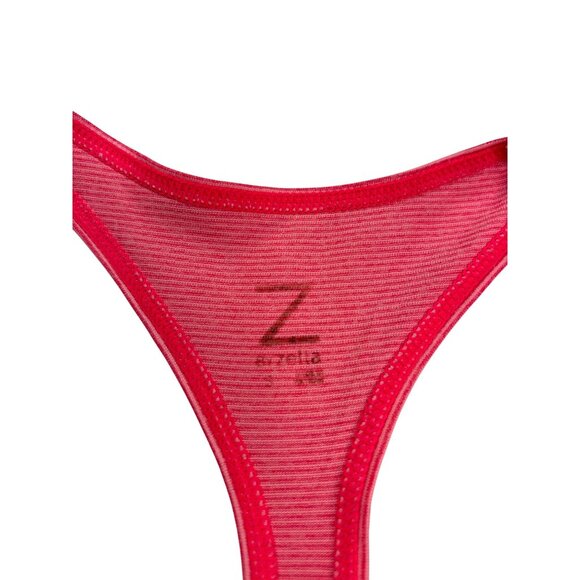 Z By Zella Womens Neon and Light Pink Striped Racerback Tank Top Size S - Picture 3 of 6